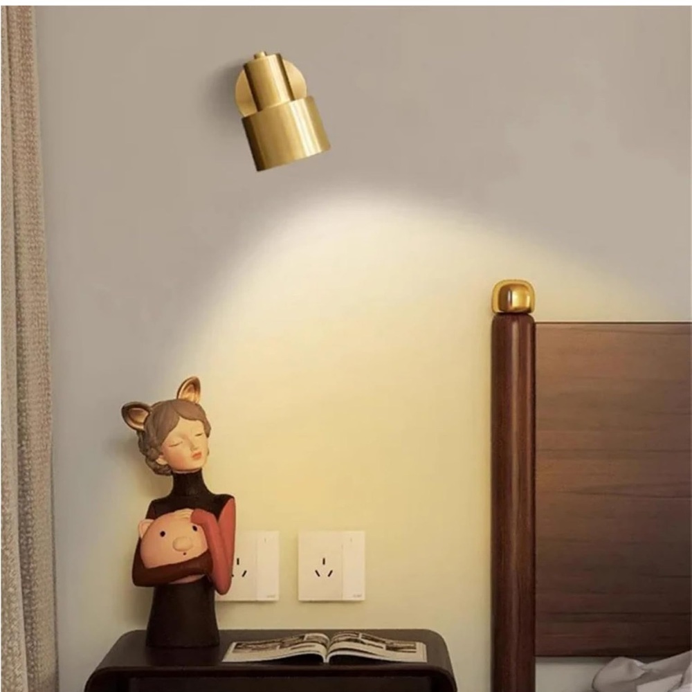 ☀️ Gold Wall Sconce Light Fixture- hardwired- NWT- R49 - Picture 4 of 9